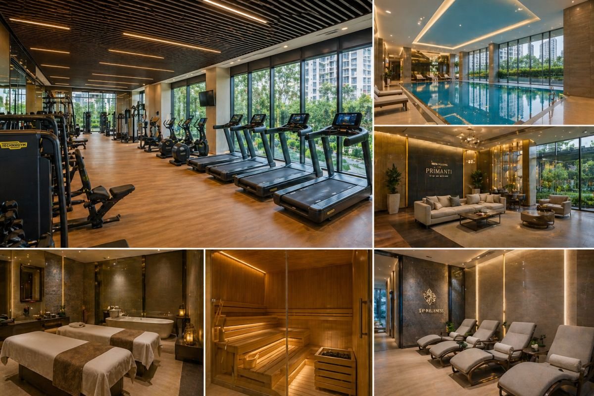 Tata Primanti clubhouse gym swimming pool luxury amenities Gurgaon