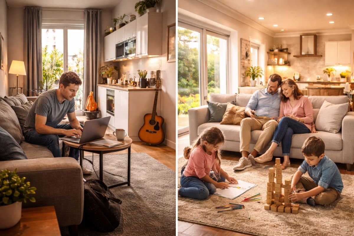 tenant behavior difference 1 BHK vs 2 BHK Gurgaon