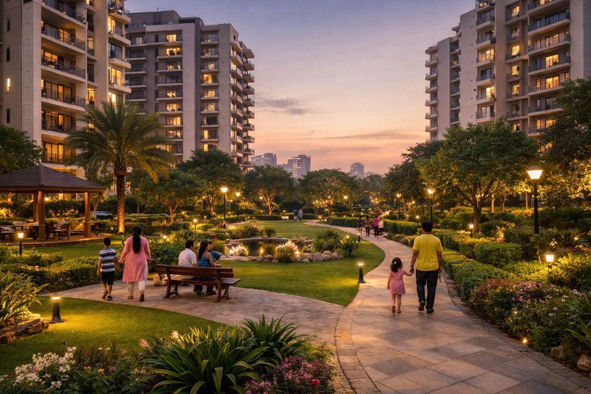 Tulip Orange Gurgaon society with landscaped greenery and open spaces