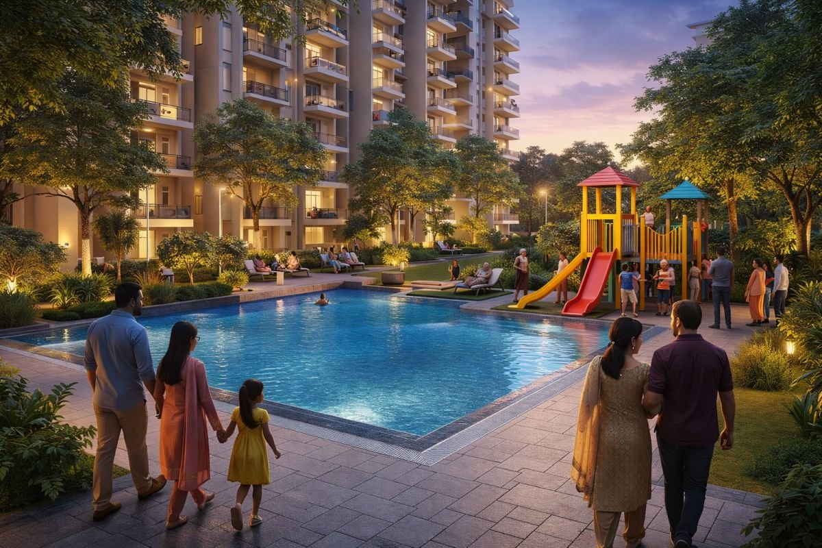 Tulip White amenities swimming pool kids play area gated community