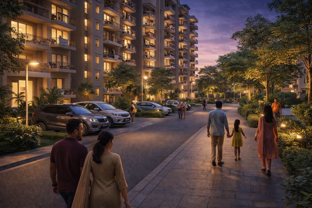 Residential lifestyle in Tulip White Gurgaon showing tenant living environment