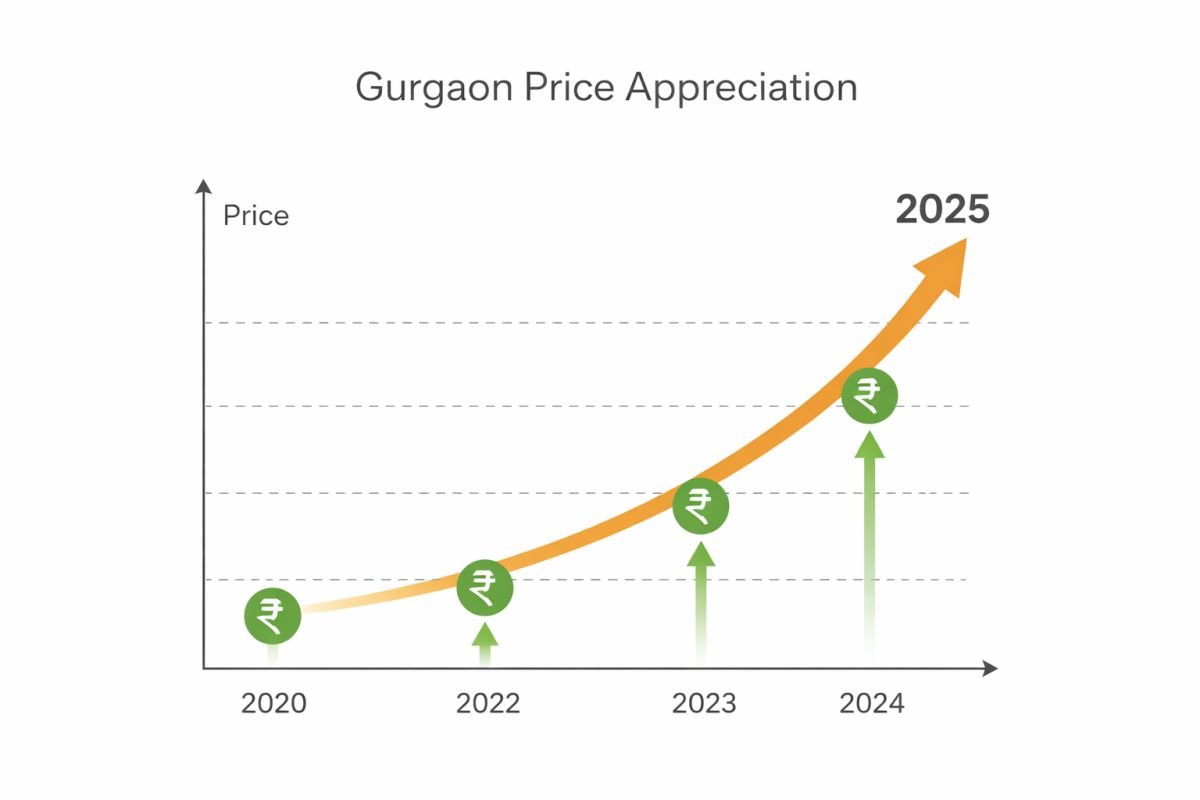 Vatika City Homes Sector 83 Gurgaon price trend and appreciation graph