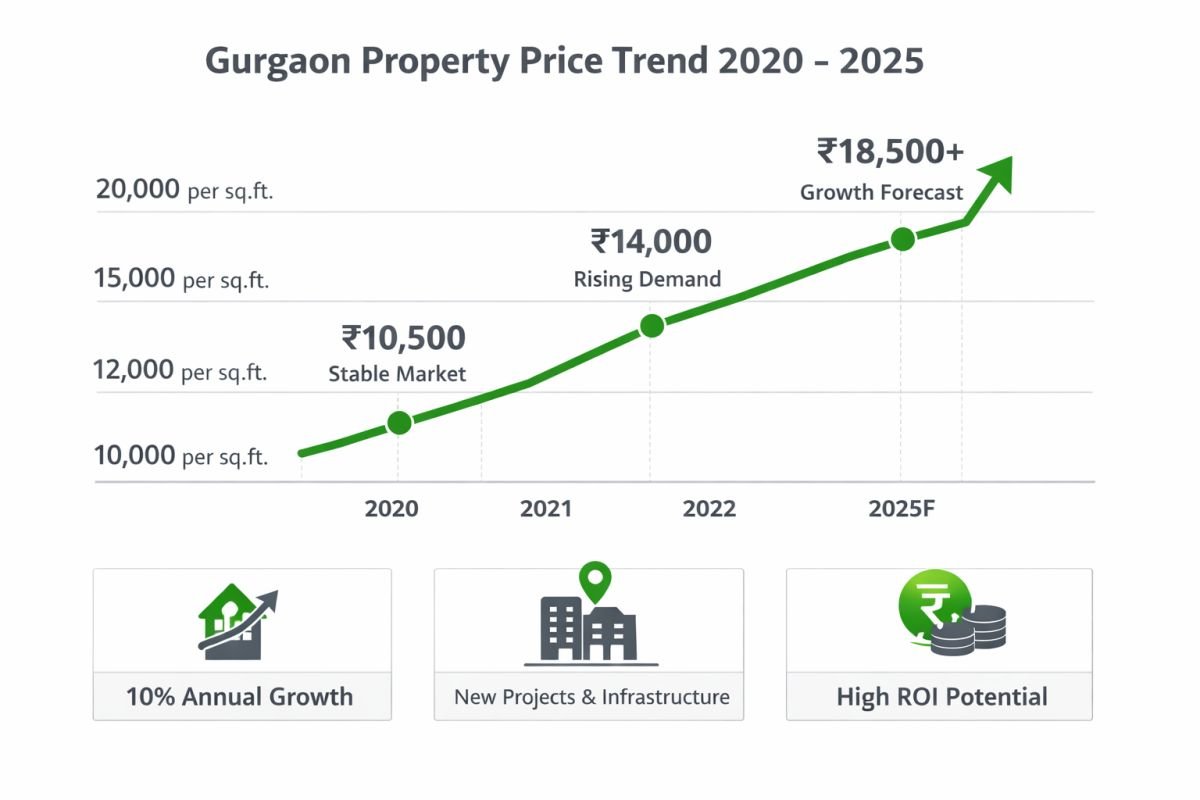 Vatika Lifestyle Homes Sector 83 Gurgaon price trend and resale value graph