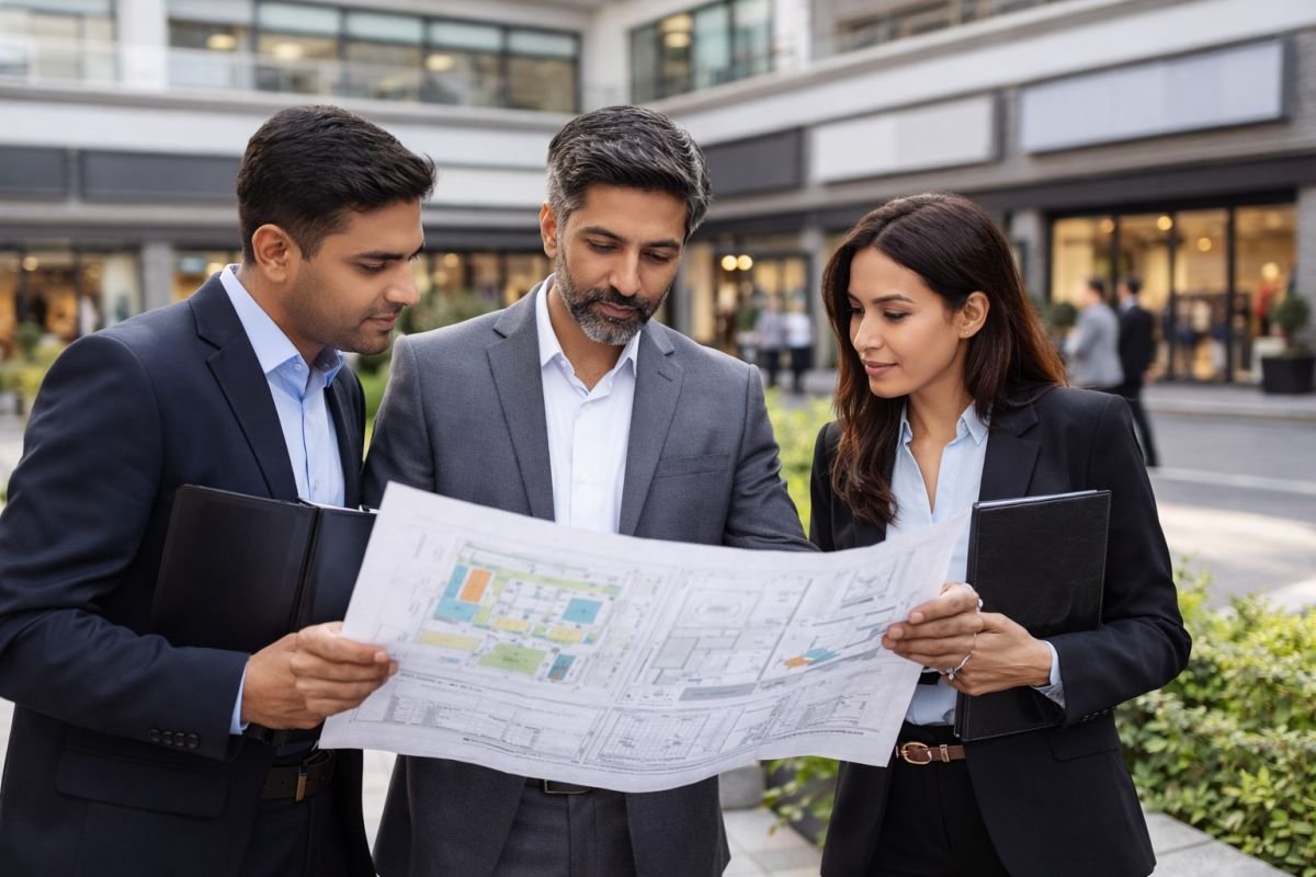 investor reviewing commercial retail property investment