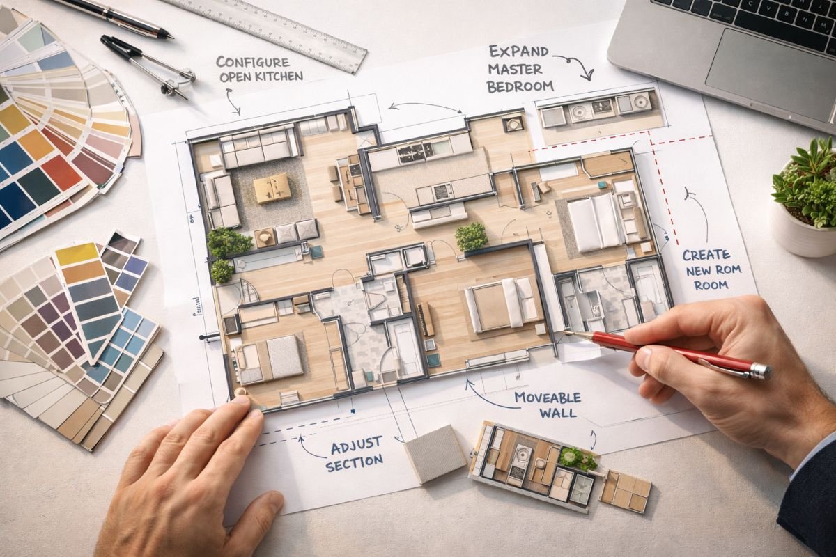 customizable home layout design Gurgaon flexible floor plan