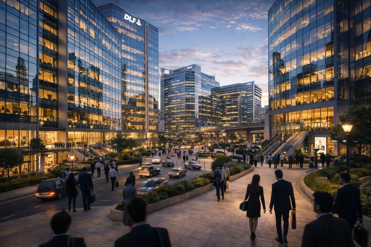 Cyber City Gurgaon office buildings corporate hub India