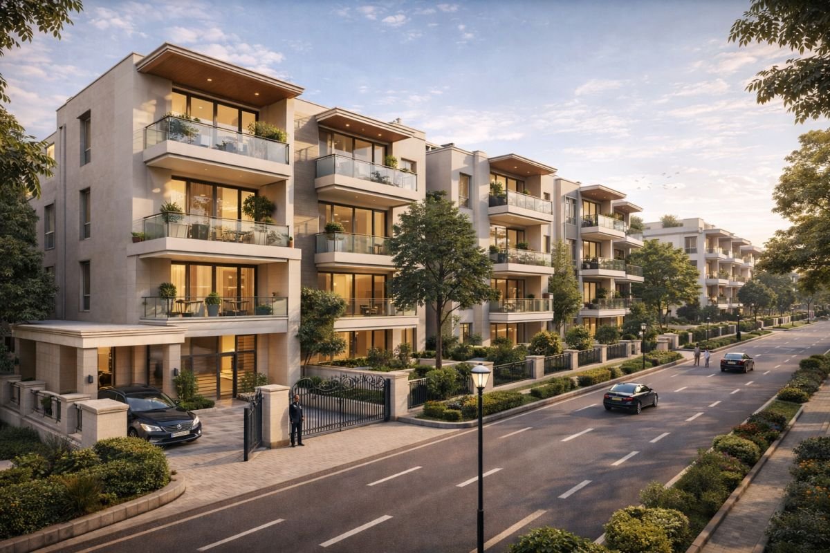 DLF Phase 5 Gurgaon builder floor luxury home exterior