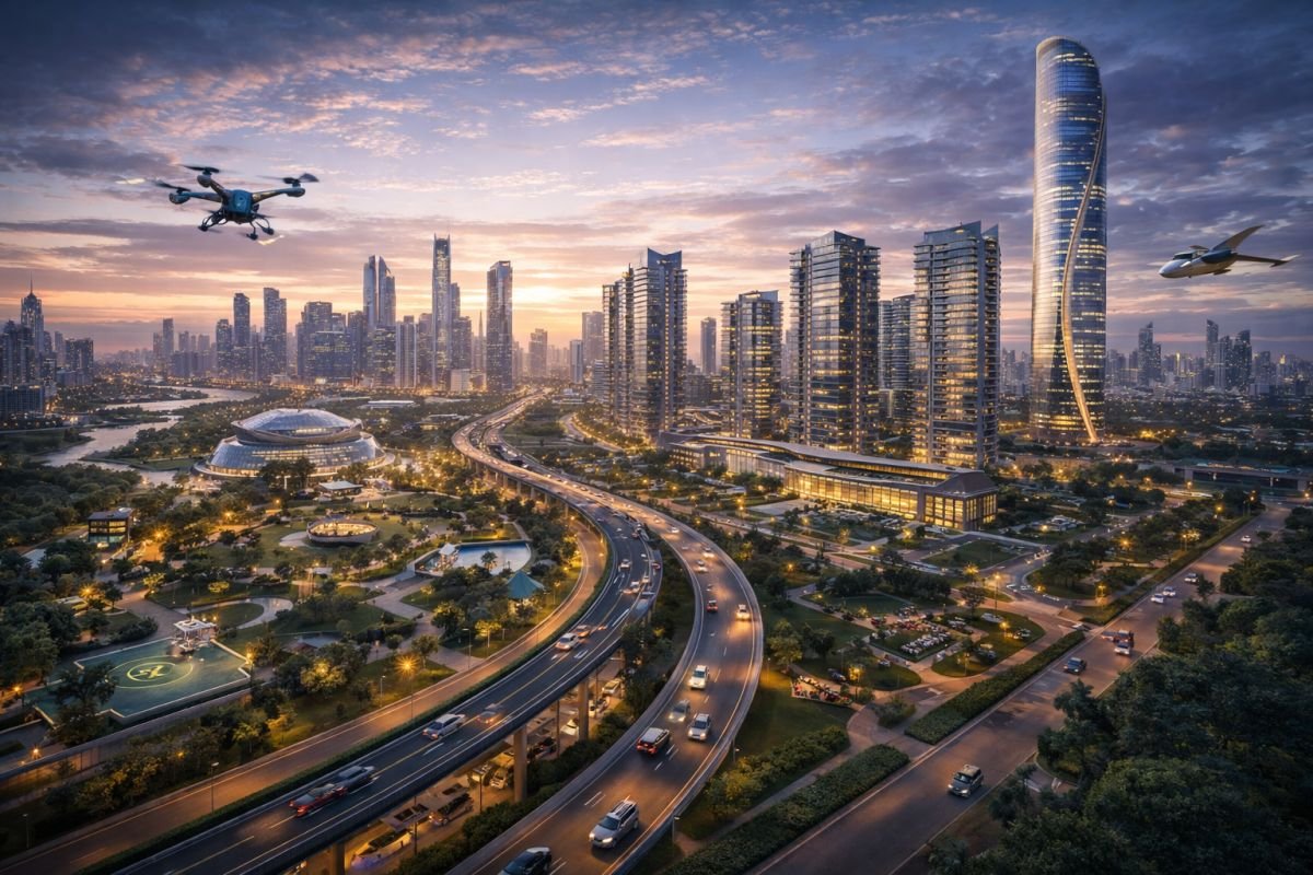 future development Dwarka Expressway Gurgaon skyline 2030 vision