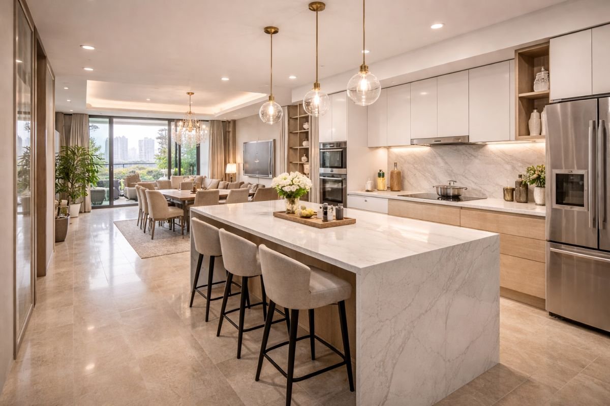 functional luxury apartment design Gurgaon modern layout efficient space