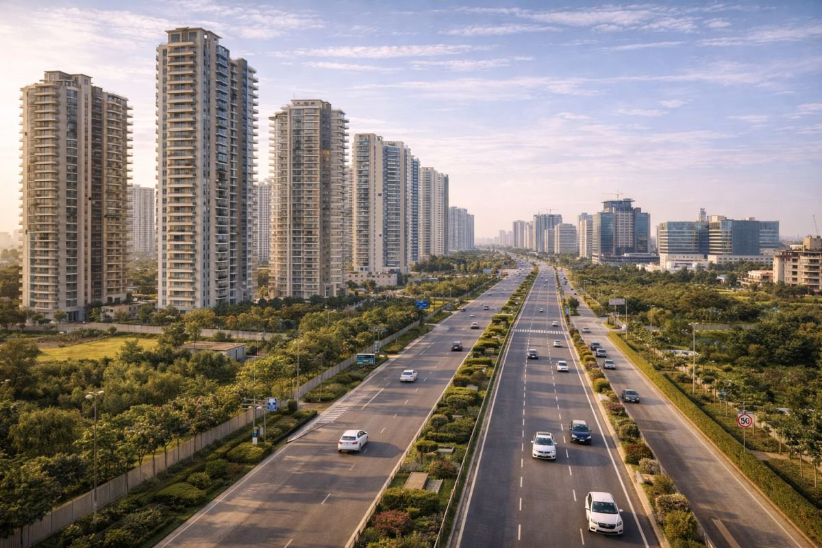 Golf Course Extension Road Gurgaon luxury apartments skyline