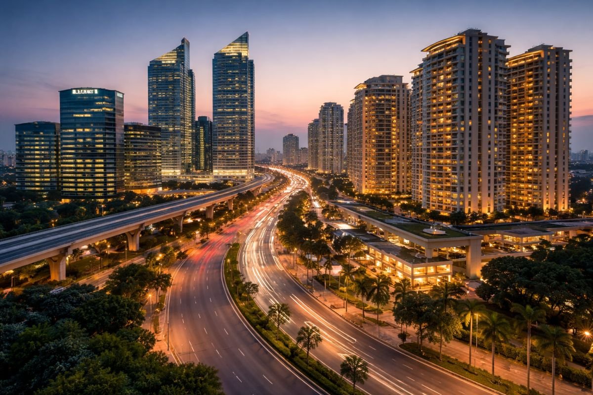 Golf Course Road Gurgaon corporate offices luxury lifestyle ecosystem