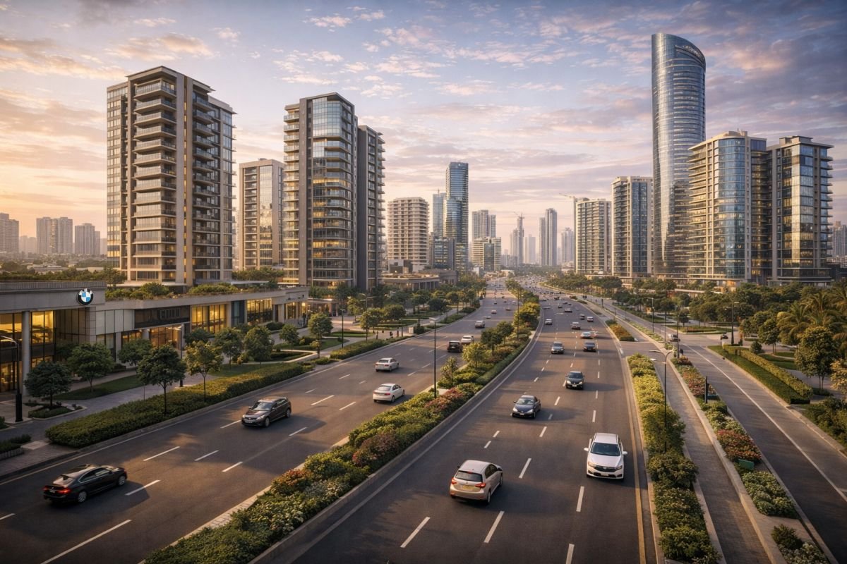 Golf Course Road Gurgaon luxury apartments high rise