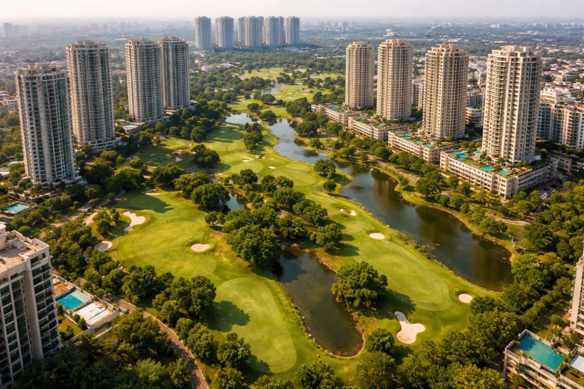 limited golf facing properties Gurgaon future value scarcity concept