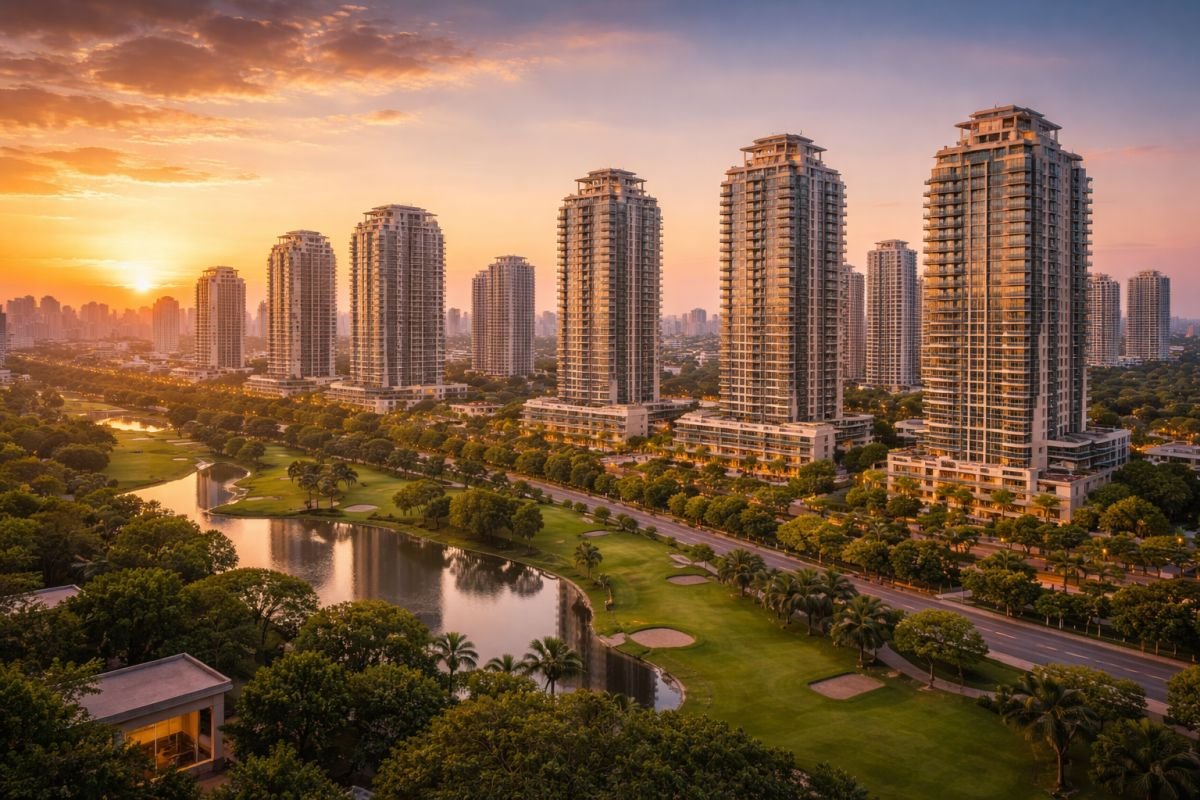 luxury residential skyline of gurgaon