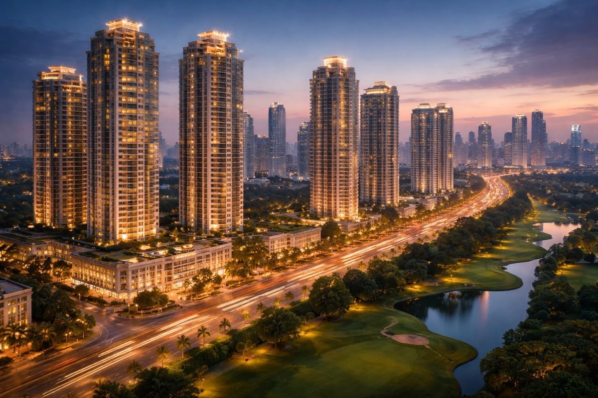 Gurgaon luxury high rise lifestyle golf course road skyline premium living