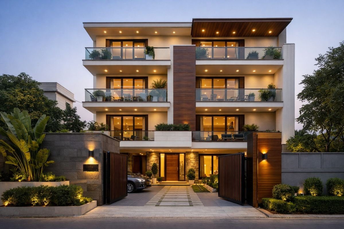 independent luxury builder floor Gurgaon private entrance low rise premium home