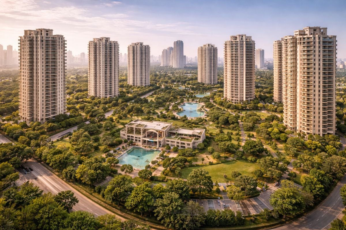 low density residential project Gurgaon spacious towers greenery