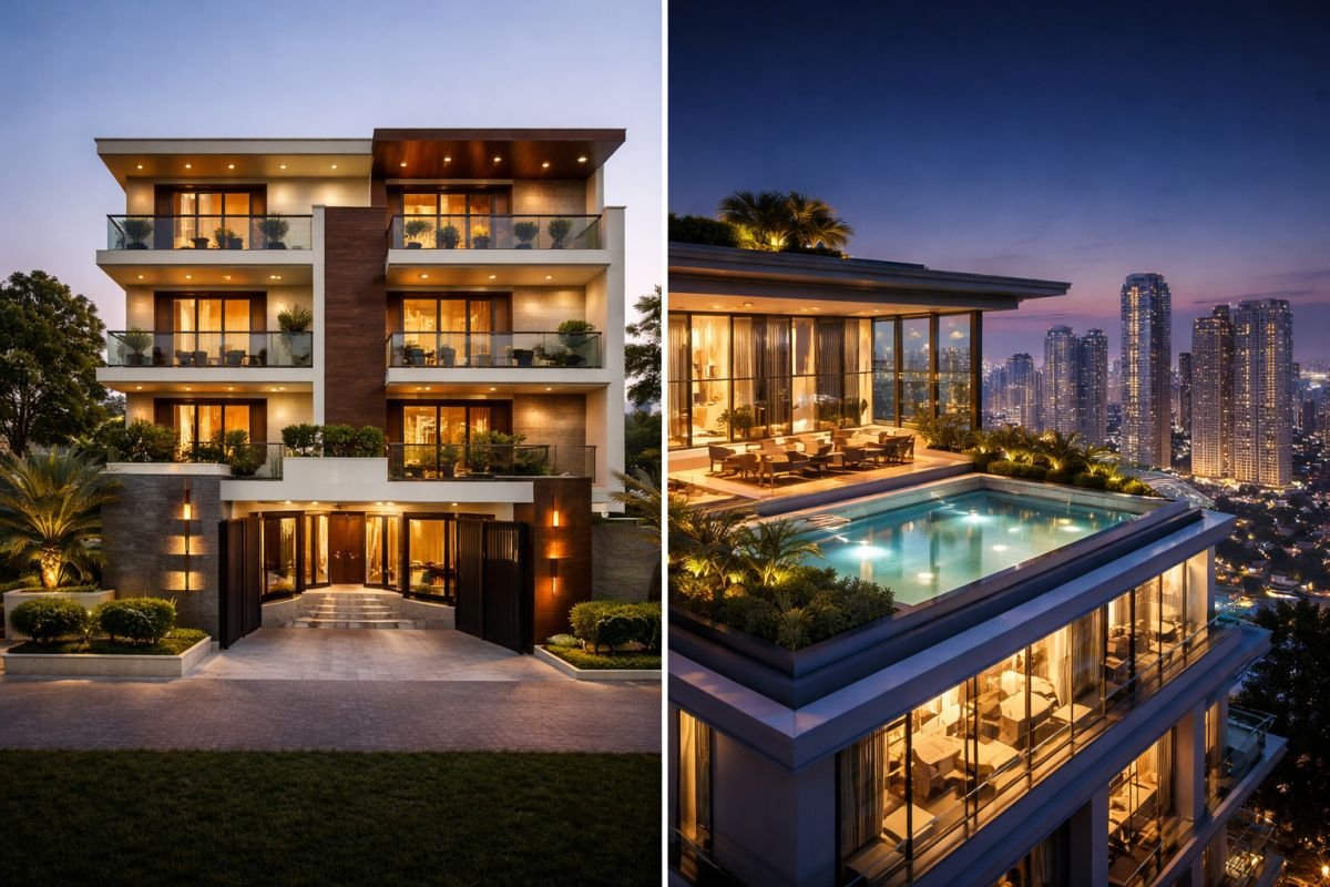 quiet wealth builder floor vs visible luxury high rise penthouse comparison