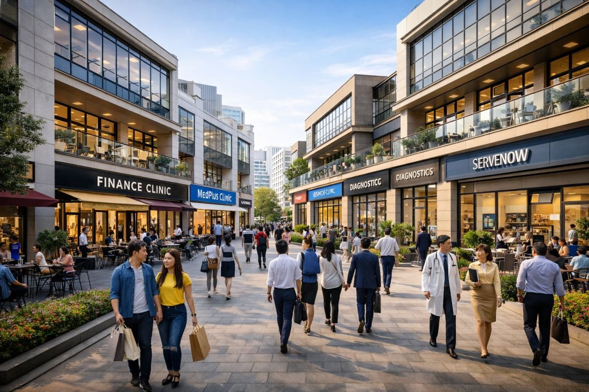 mixed use sco development with offices and retail