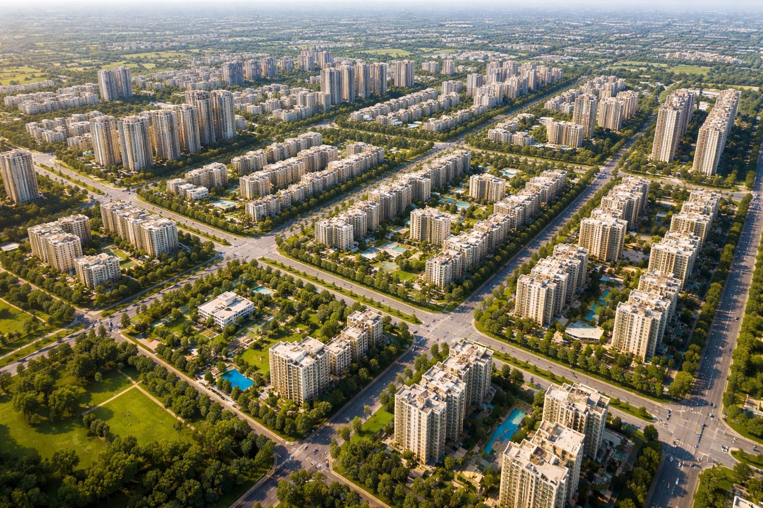 Planned residential sectors in New Gurgaon