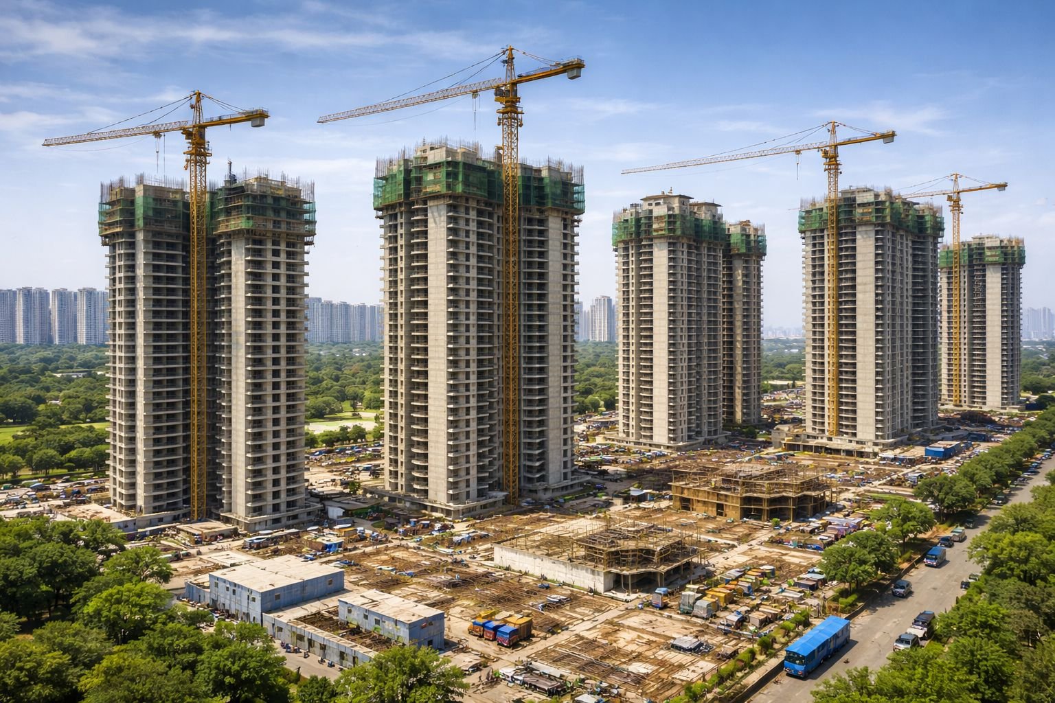 Under-construction residential apartment project in Gurgaon