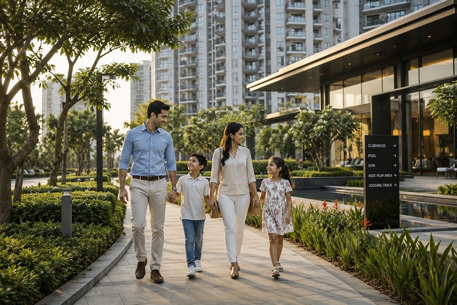 Modern luxury living communities near Delhi border Gurgaon