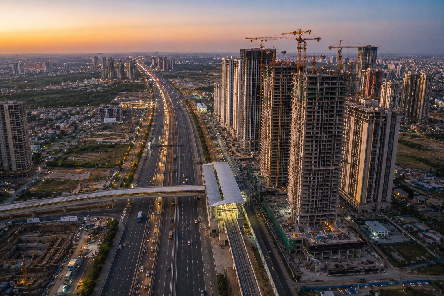 Dwarka Expressway Gurgaon infrastructure and residential development