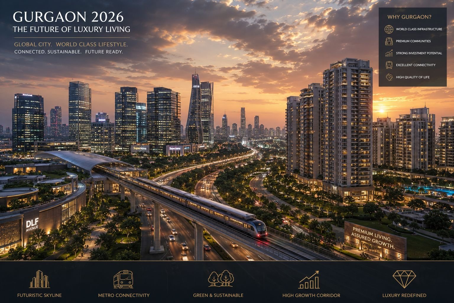 Future luxury real estate growth in Gurgaon