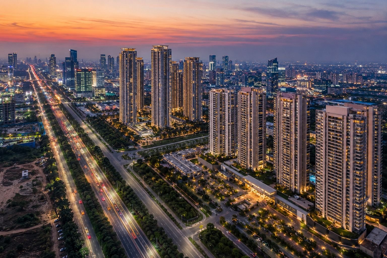 Golf Course Extension Road premium residential corridor in Gurgaon