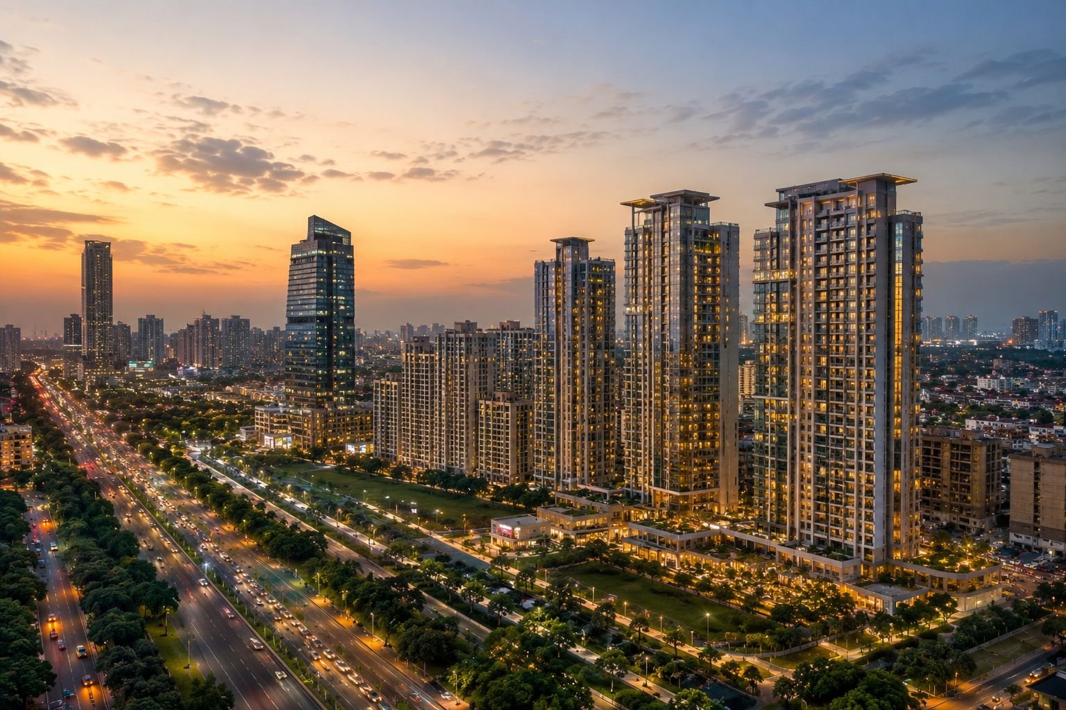 Premium residential growth across Gurgaon luxury corridors