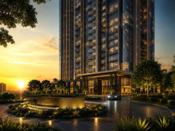 Conceptual ultra luxury residential tower inspired by Oberoi 360 North Gurgaon