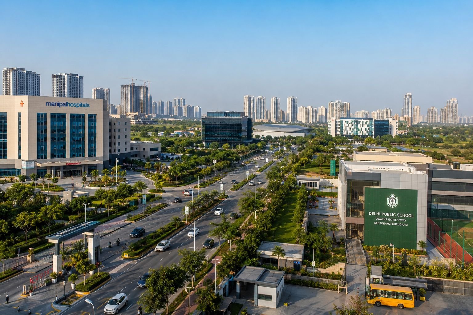 Social infrastructure and urban development near Sector 113 Gurgaon