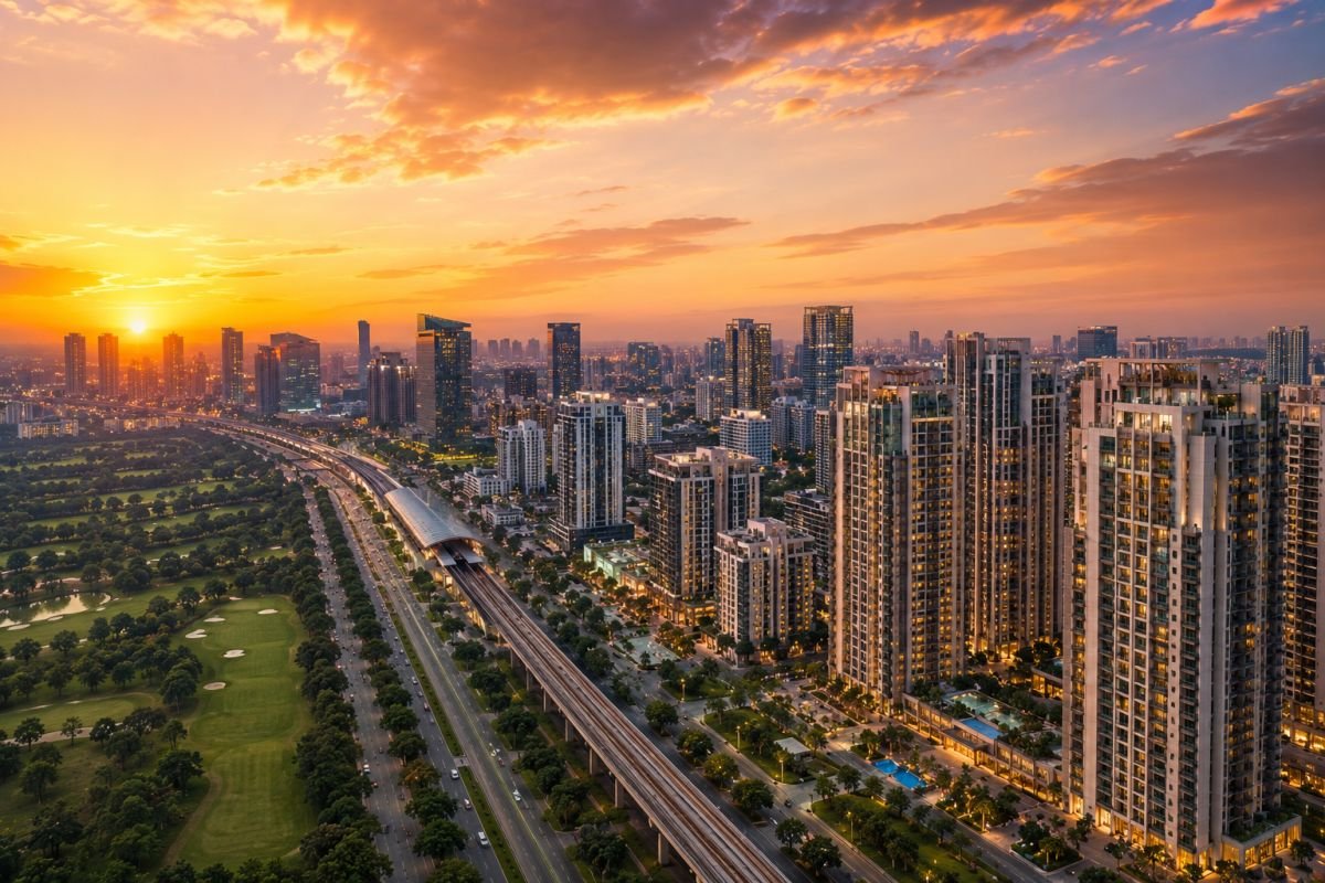 Gurgaon luxury skyline highlighting investment potential