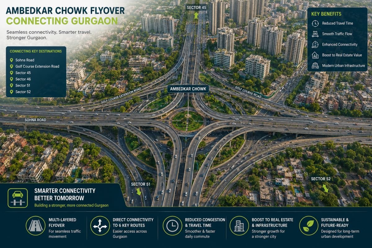 Connectivity benefits of Ambedkar Chowk Flyover in Gurugram