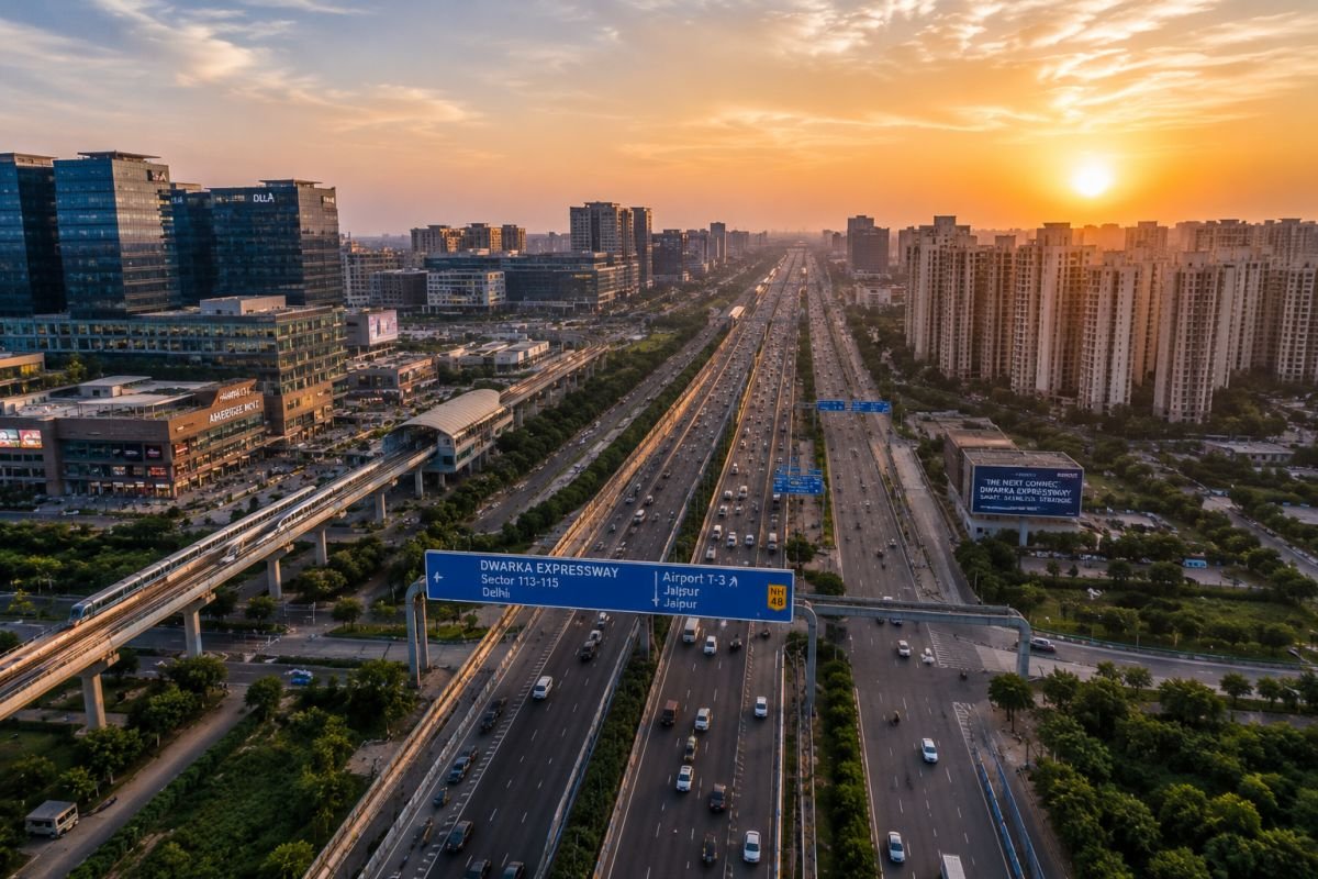 Ashiana Aaroham connectivity via NH-48 and Dwarka Expressway