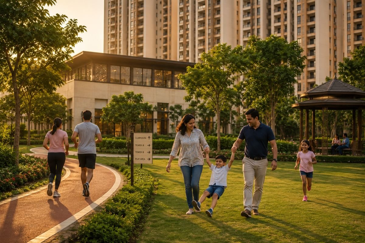 Family lifestyle and green spaces at Ashiana Aaroham Sector 80