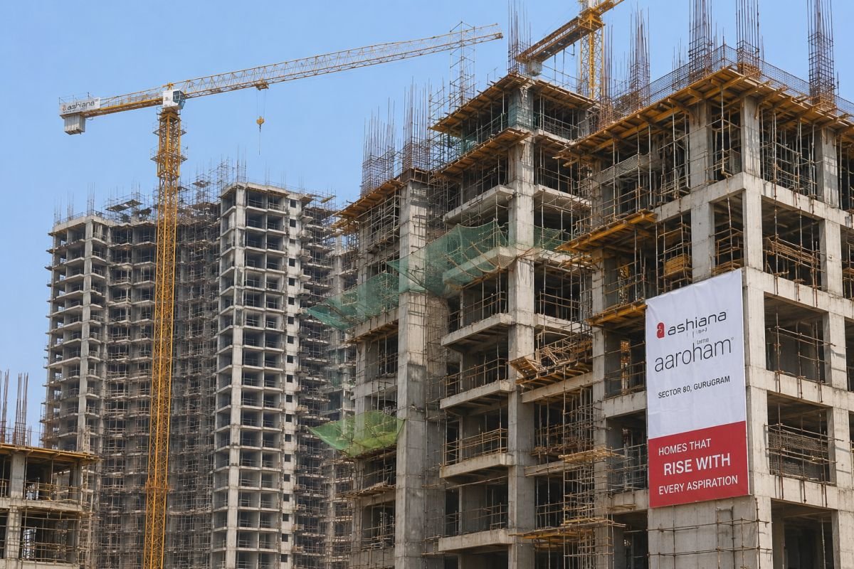 Structural development at Ashiana Aaroham Sector 80