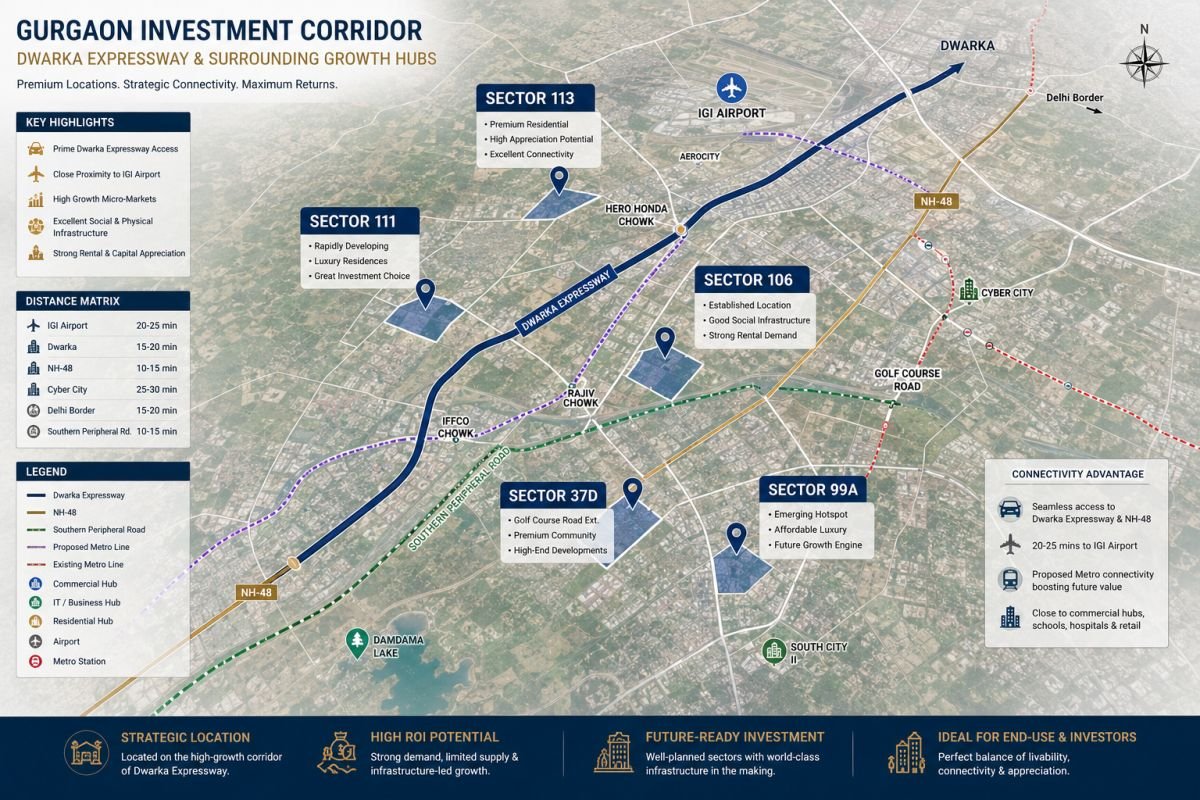 Best sectors on Dwarka Expressway for NRI investment