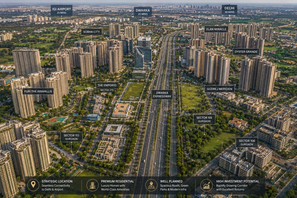Best sectors for property investment on Dwarka Expressway