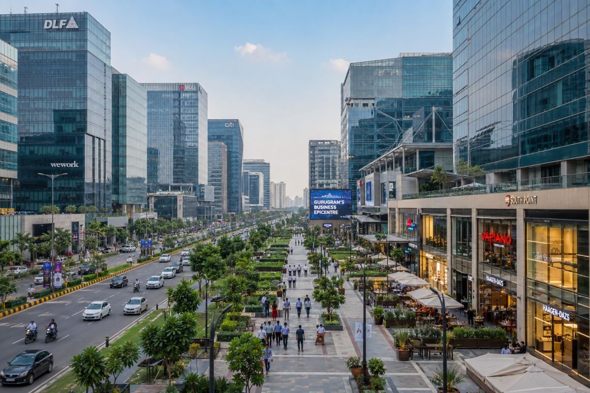 Commercial and office developments on Dwarka Expressway