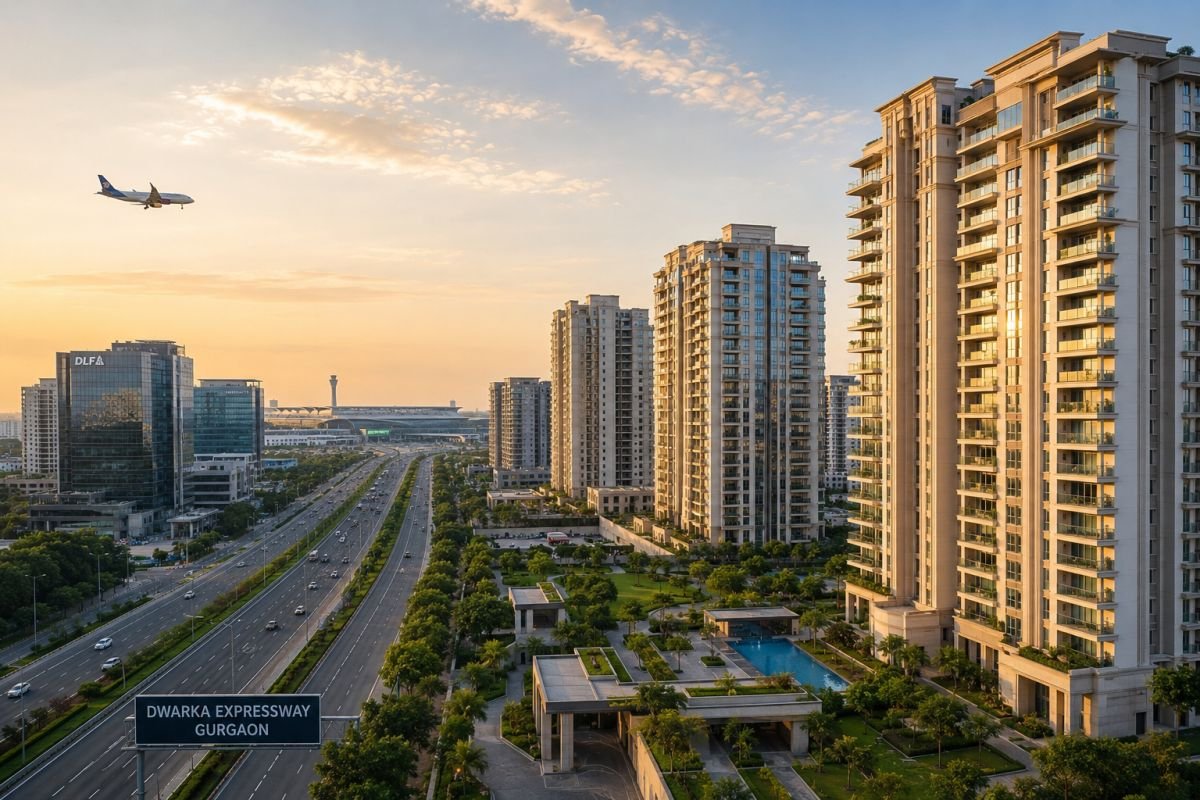 Airport connectivity advantage for NRI property buyers on Dwarka Expressway