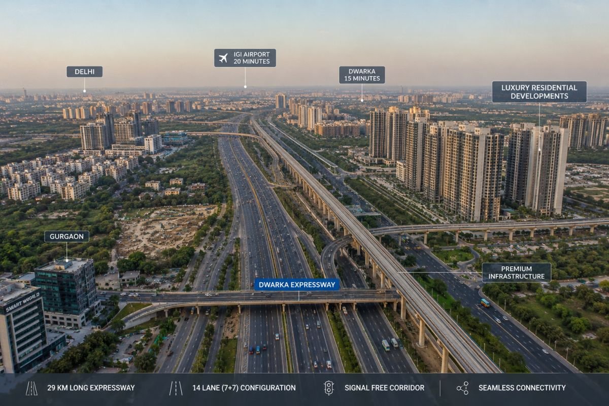 Dwarka Expressway connectivity improving access between Delhi and Gurgaon
