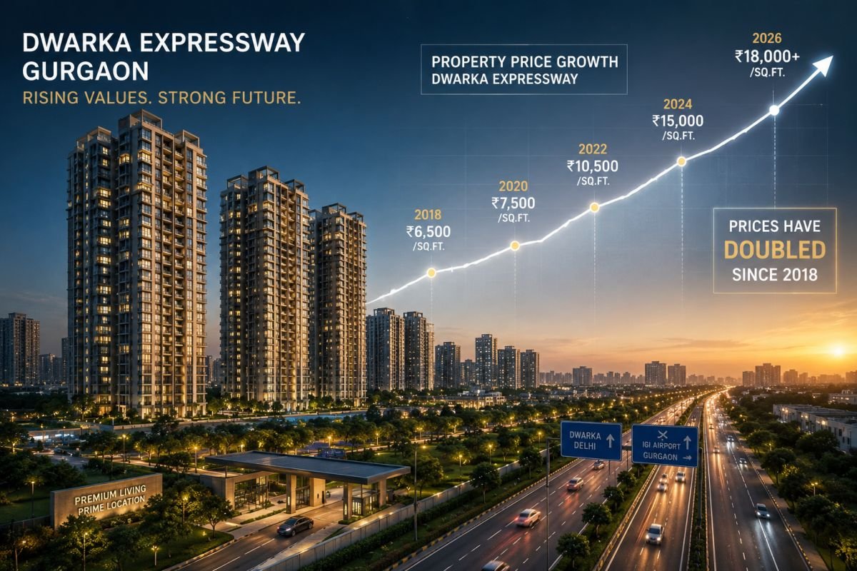 Property price appreciation on Dwarka Expressway Gurgaon