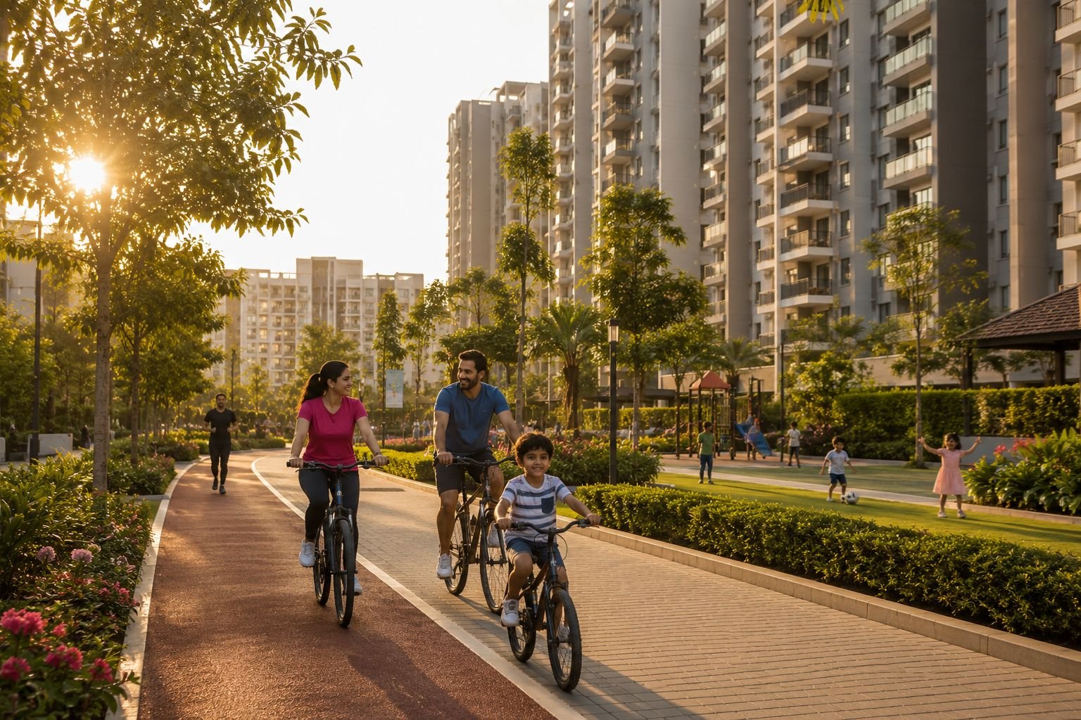 Family lifestyle in Sector 104 Gurgaon residential community