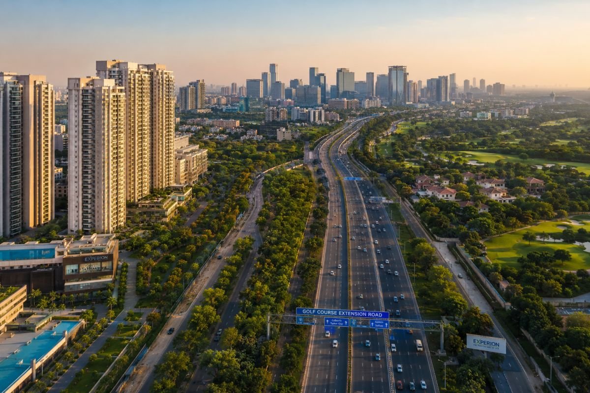 Golf Course Extension Road connecting Sector 63A with major business hubs