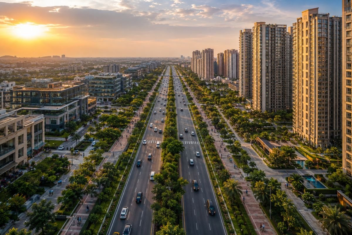 Golf Course Extension Road luxury residential corridor in Gurgaon