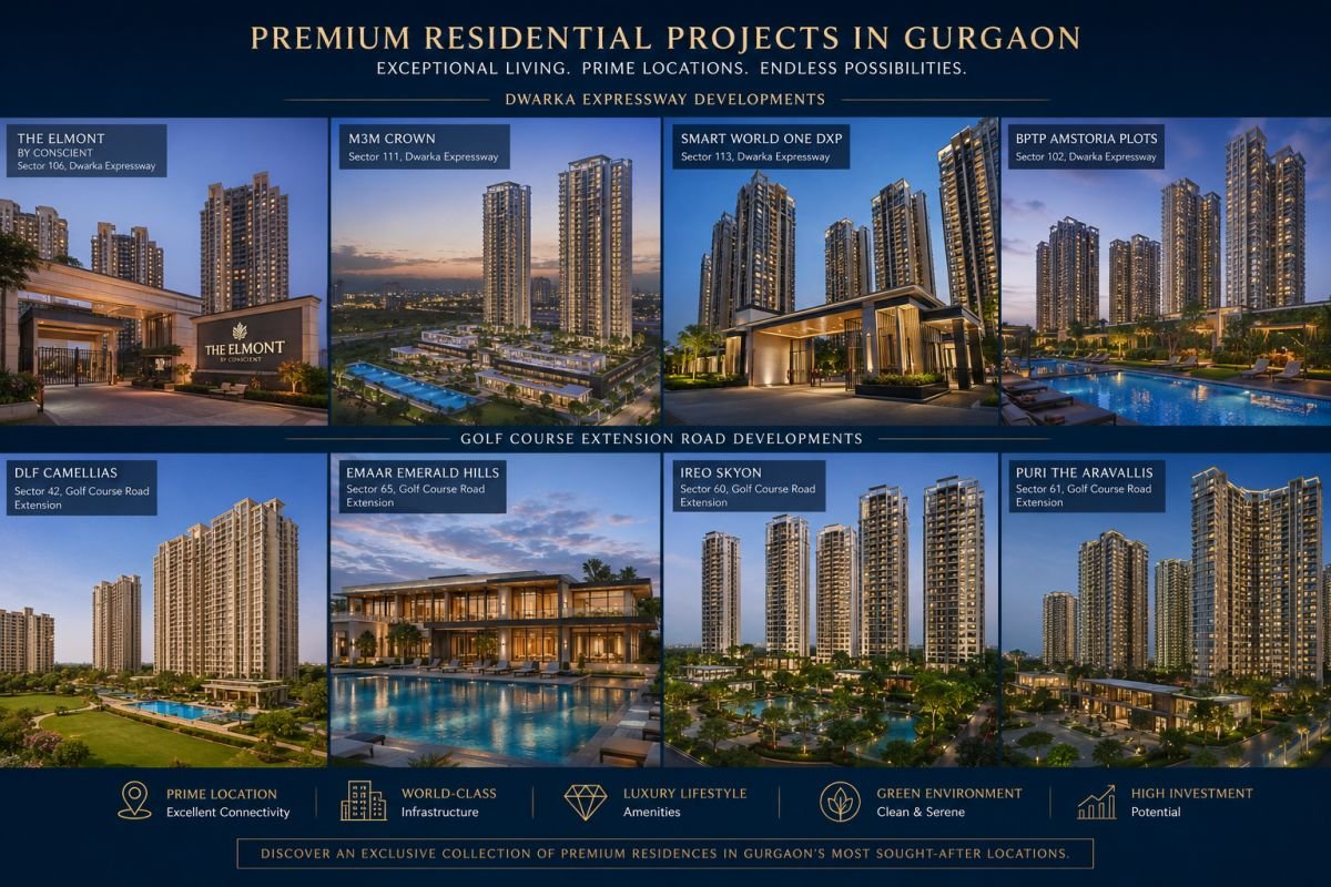 Luxury residential projects on Dwarka Expressway and Golf Course Extension Road