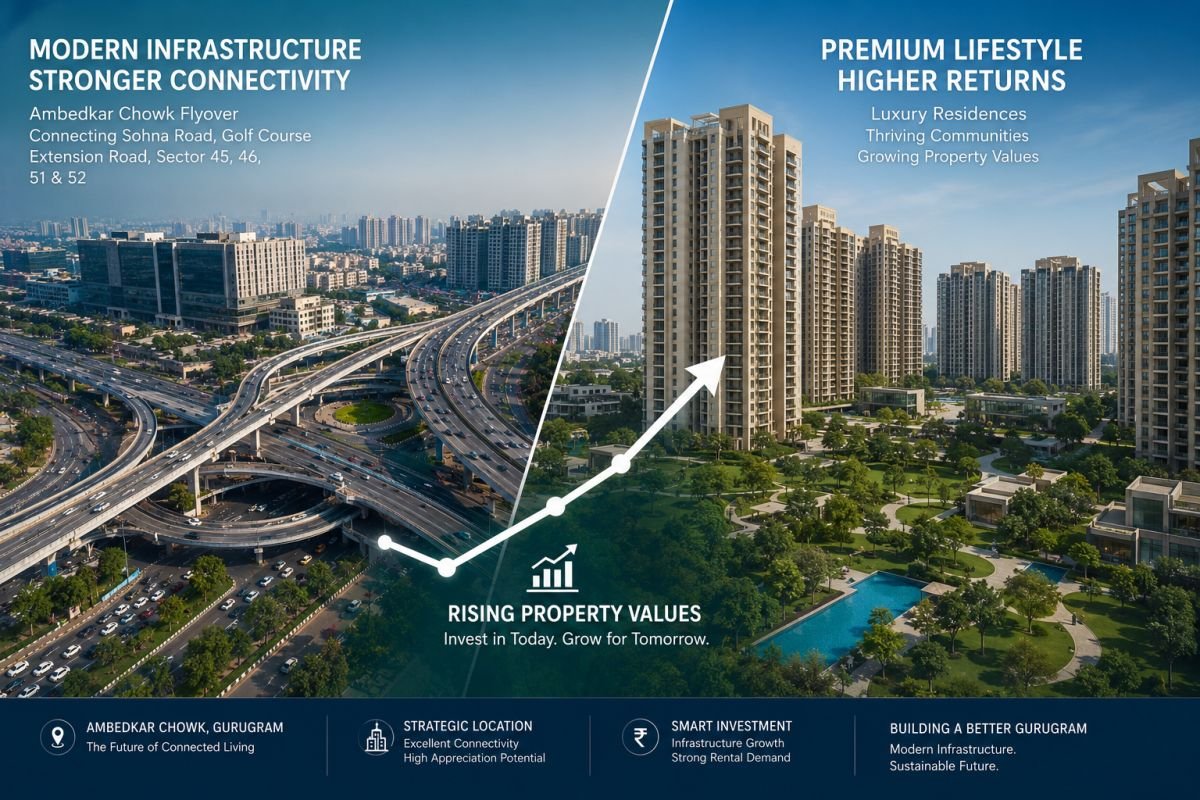 Infrastructure development increasing property values in Gurugram