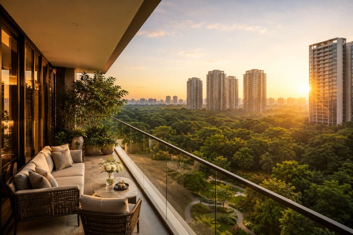 Forest-facing luxury apartments at Krisumi Waterside Residences