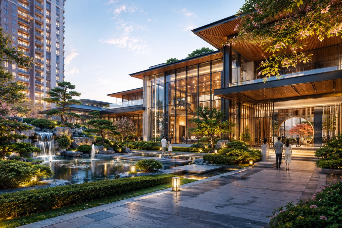 Japanese-inspired luxury design at Krisumi Waterside Residences